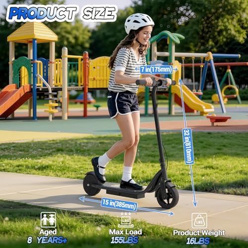 Image of VOLPAM Electric Scooter, 350W /500W /800W /1000W /250W Powerful Motor & 19 /22 / 9 MPH Top Speed, 16-28-10 Miles Long Range, Folding E Scooter Choice