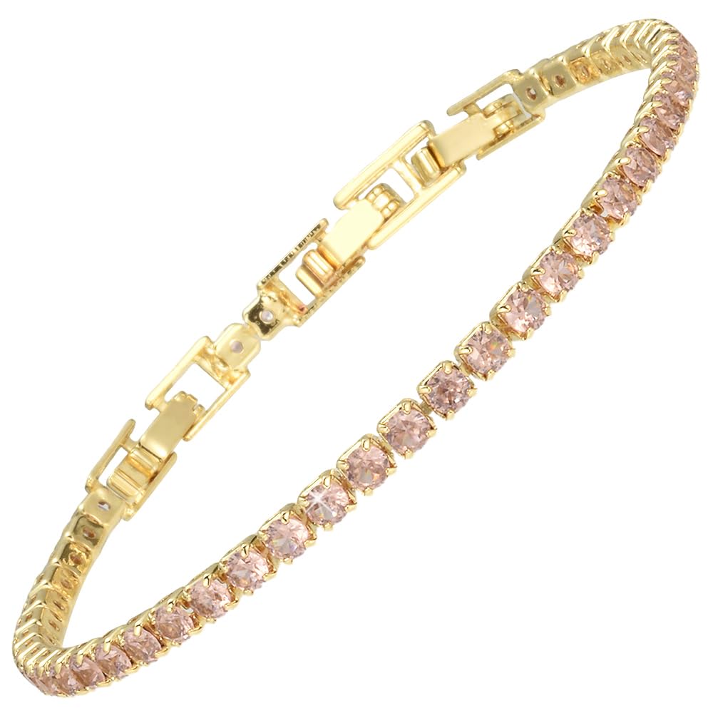 RIZILIA Not-Your-Basic Minimalist to Statement CZ Tennis Bracelet for Women