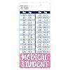 Plifal Medical Student Badge Buddy Card Holder Nursing Accessories Pink Vertical ID Name Identification Tags Nurse Work Gifts W Height & Weight Conversion Charts