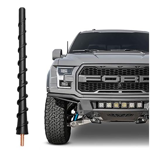 Spiral 7 inch Ford f150 Antenna Compatible with Ford F-150 (2009-2020)