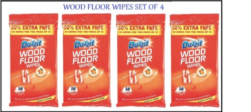 WOOD FLOOR WIPES PACK OF 4 X 72 WIPES