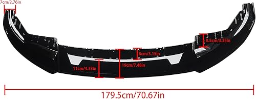 Miniatura 5 de NINTE Borde de parachoques delantero para BMW Serie 4 G26 M440i Gran Coupe M Performance negro brillante 1 pieza parachoques delantero inferior