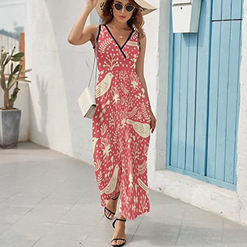 Robe oiseaux floraux ample pour masquer les hanches avec style - 7