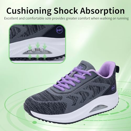Image of Gyeice Women's Walking Shoes Arch Support Orthotic Breathable Tennis Sneakers for Plantar Fasciitis Pain Relief US 5.5-11