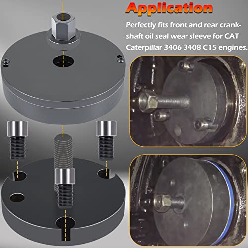 3406 Diesel Front & Rear Crankshaft Seal Wear Sleeve Installer Tool Compatible With Cat Caterpillar 3406 3408 C-15 #TOP2