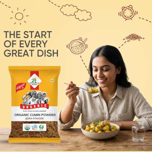 Image of 24 Mantra Organic Cumin Powder /Zeera Powder /Jeelakarra - 100gms | Pack of 1 | 100% Organic | Chemical Free & Pesticides Free | Unadulterated | Rich & Strong Flavour