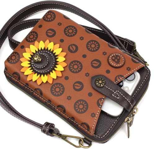 Image of CHALA Snap Crossbody RFID Protected Women Faux Leather Cellphone Purse with Adjustable Crossbody Strap