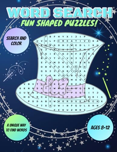 Word Search For Kids Ages 8-12: Fun & Educational Puzzles In The Shapes Of Cute Animals, Food, Themes, Desserts, Sports...And More! (Shaped Word Search Puzzles Series) image 2