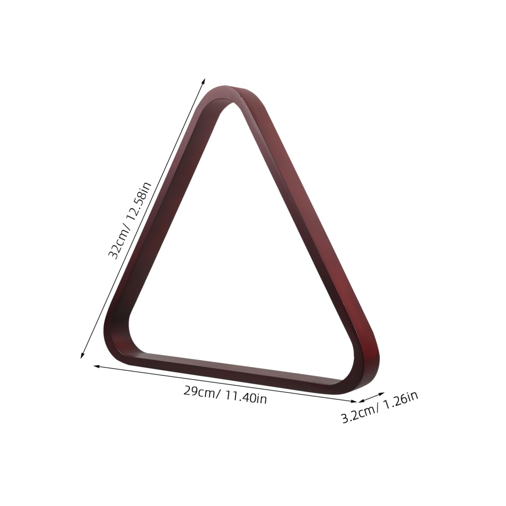 GOOHOCHY Billiards Ball Triangle Rack 57.2mm Solid Wood Construction Triangle Ball Holder Pool Table Supplies