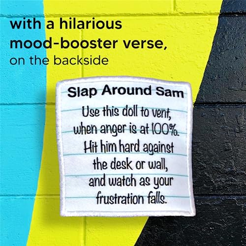 Funny Gag Gift - Stress Relief - Slap Around Sam Doll - for Friends, Co-Worker, Men, Women, Husband, Wife, Girlfriend, B - Additional View