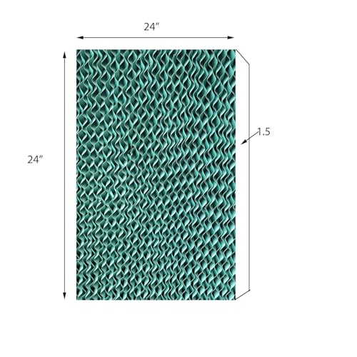 Image of Honeycomb Pad for Air Cooler | Cooling Pad | High-Efficiency, Durable & Long-Lasting | Universal Fit for Coolers | Color Green (24 inch X 24 inch X 1.5 inch)