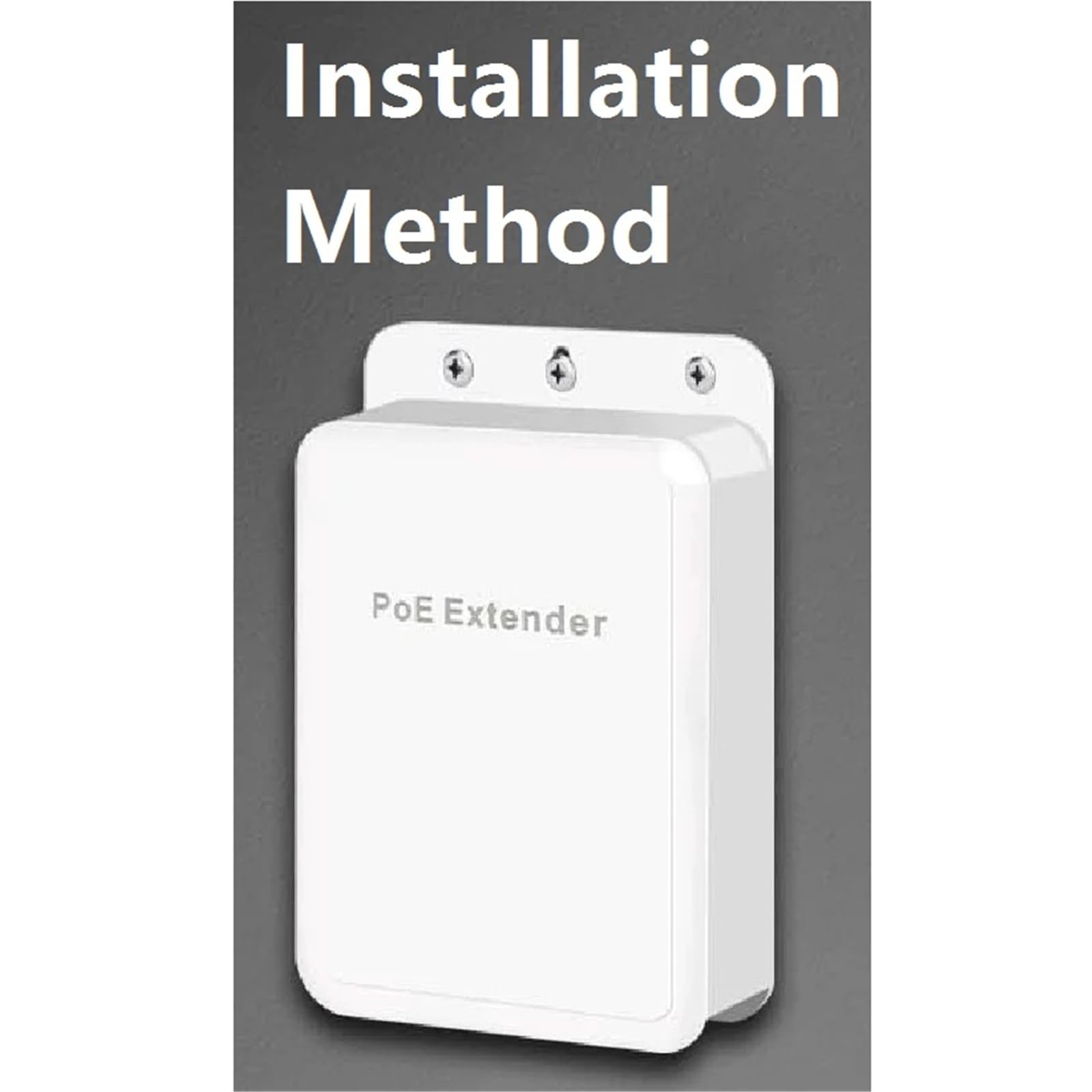 Prolongateur POE Extension POE 5 Ports, répéteur 4 Ports, réseau extérieur 100/1000Mbps, IP55 VLAN 44-57V(1000M)