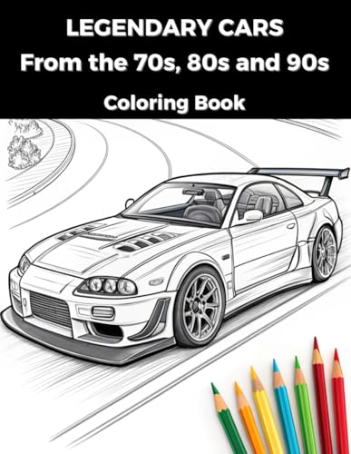 Legendary Cars Coloring Book