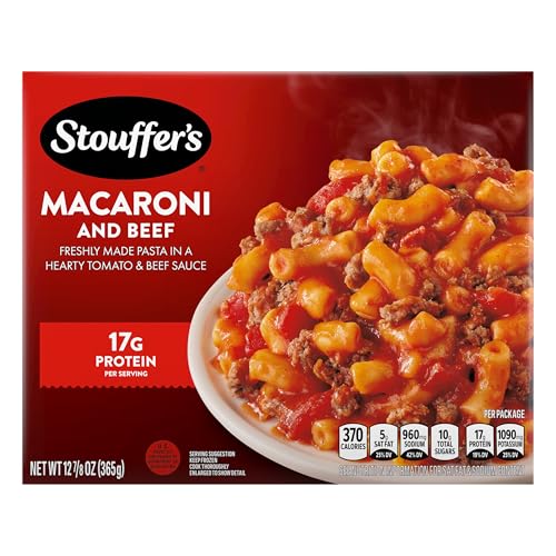 Stouffer'S 013800447845 Macaroni And Beef Frozen Meal cover
