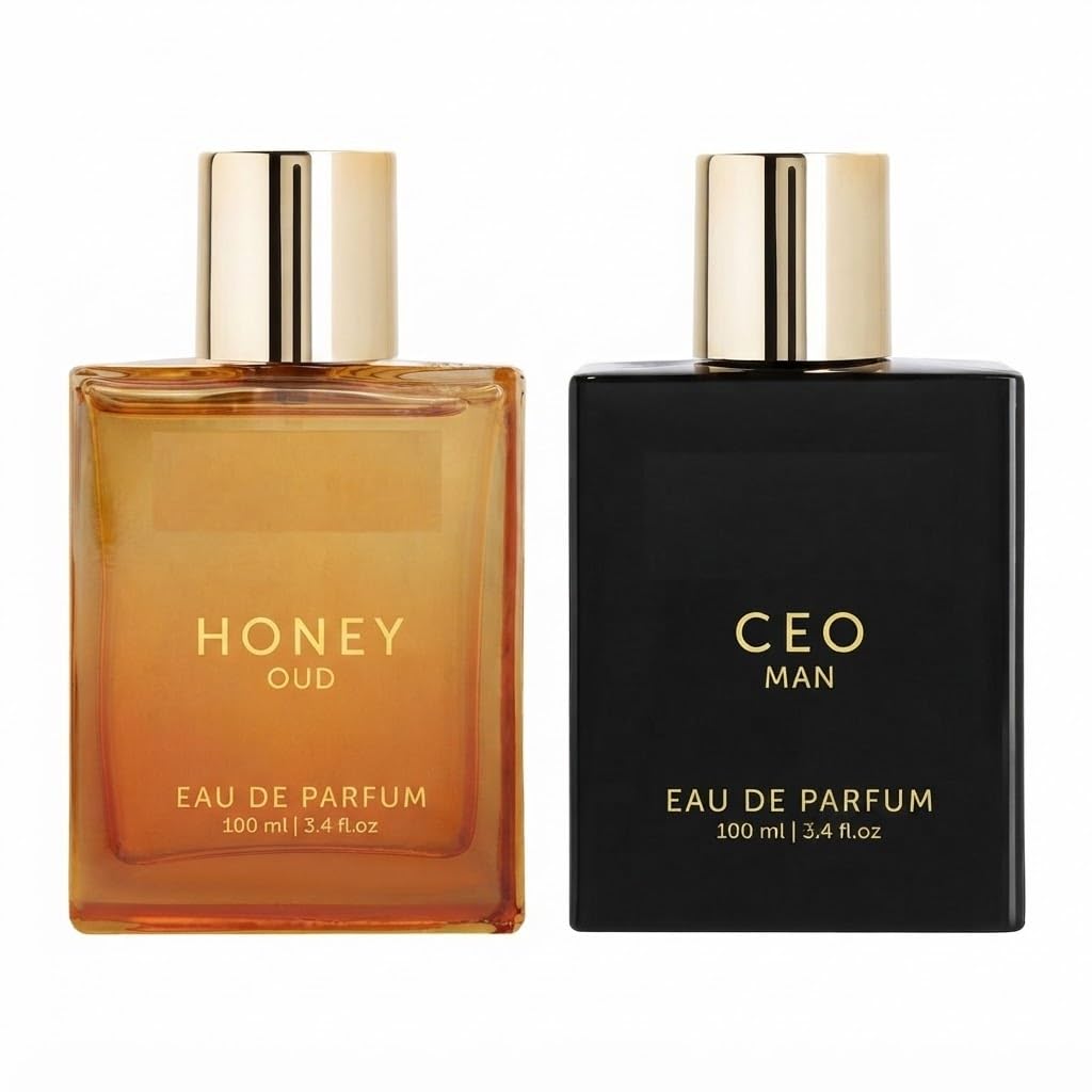 Luxury Honey&CEO Perfume Combo 100ml Each | Eau de Parfum Spray | Long-Lasting Fragrance | Premium Perfume Duo | Daily Wear Scent | Elegant Gift Set | Pack of 2