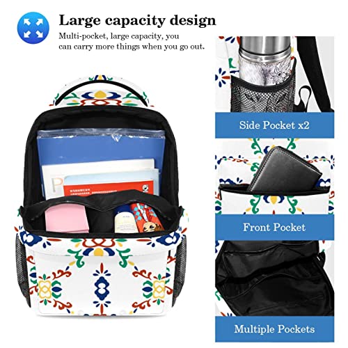 Sac à dos à motif rouleau multicolore ensemble de 2 pièces avec trousse école