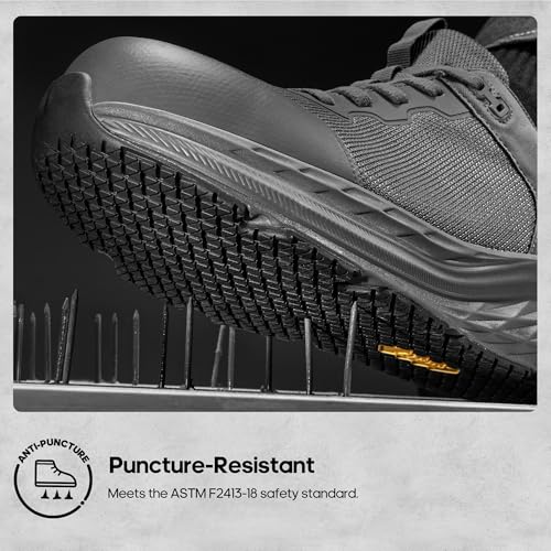 NORTIV 8 Steel Toe Shoes for Men Slip Resistant Comfortable Work Shoes2