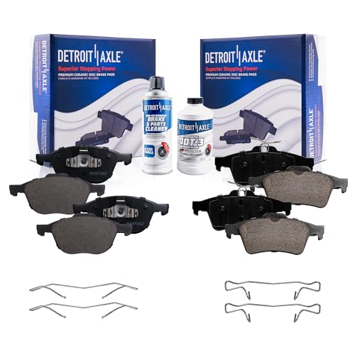 Image of Detroit Axle - Brake Pads for Ford Focus Escape Mazda 3 5 Volvo C30 C70 S40