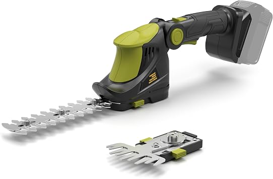 Hedge Trimmer Cordless for DEWALT 20V MAX Battery, 1200RPM Grass Trimmer Electric Hedge Trimmer, 2 in 1 Design, Perfect for Yard, Garden, and Lawn CareBattery Not Included Green