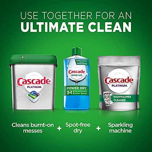 cascade platinum dishwasher rinse aid 845 fl oz packaging may vary