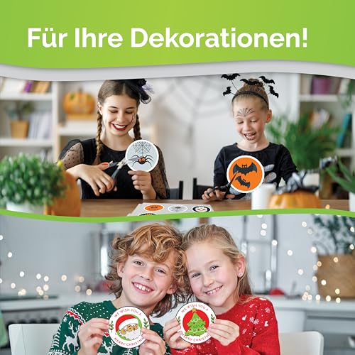 Hochwertiges bedruckbares Vinyl-Aufkleberpapier – 34 Blatt – A4 – matt – Wasserfest – für Laser- und Tintenstrahldrucker geeignetes Vinyl-Aufkleberpapier – kompatibel mit Cricut