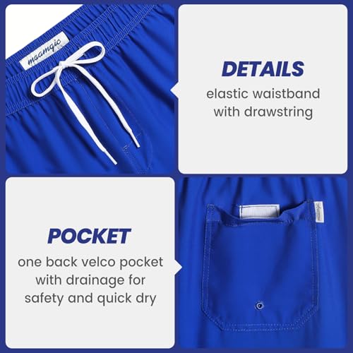 Image of maamgic Mens 7 inch Stretch Swim Trunks Quick Dry Mesh Lining Swimwear Bathing Suits