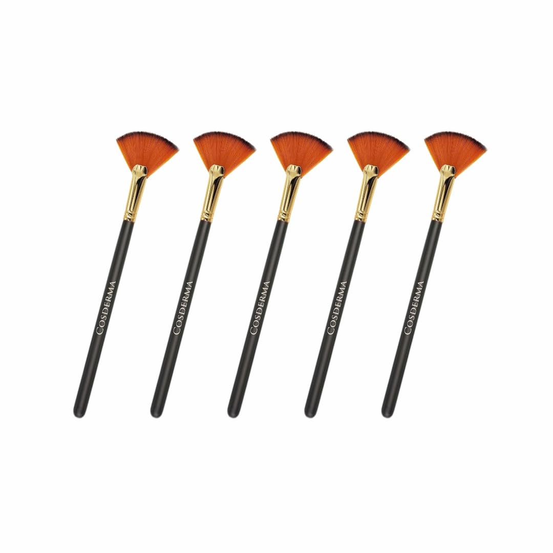 Cosderma Chemical Peeling Brush Pack of 5 - Professional Skincare Applicator with Soft Synthetic Bristles, Ergonomic Handle, Reusable Face & Body Brush for Salon & Home Use-image-14