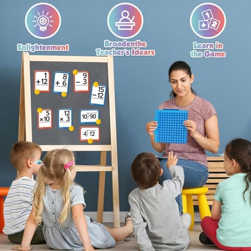 Tarjetas de matemáticas para practicar la multiplicación durante el aprendizaje grupal 6