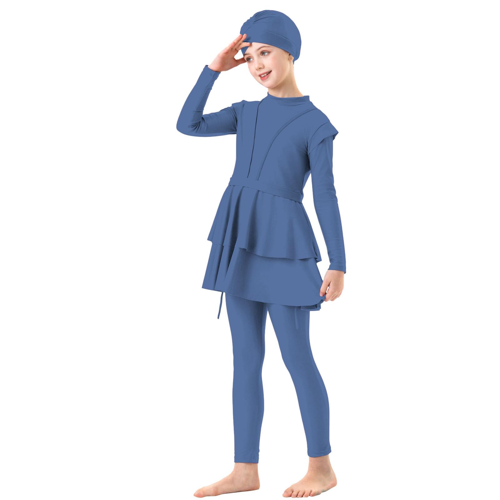Generic Traje de Baño Niñas - Bañador Infantil Traje de baño para niños Niños Conjunto Tankini Bikini Niña 12 Años para Vacaciones en la Playa Salida de baño para niñas