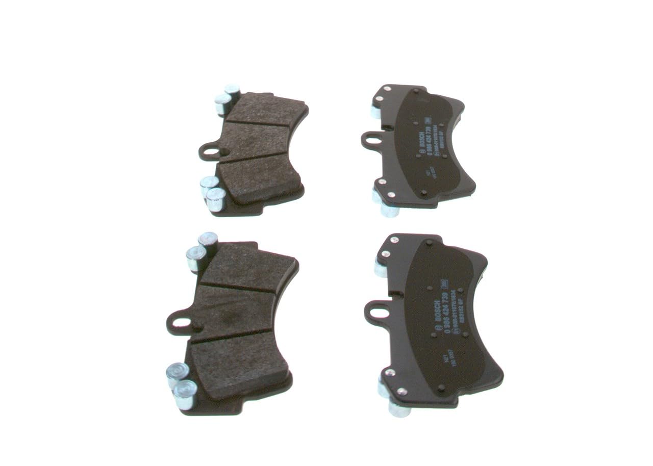 Bosch BP448 - Pastiglie Freni Auto, Delantero - Calidad Bosch - Reducción de Ruido y Polvo - Certificación ECE-R90 - Sin Cobre - 1 Juego de 4 Pastillas