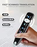 Language Translator Pen for Dyslexia - Offline Reader Pen Supports Real-Time Scan to OCR Text & Voice Translation, 112 Online Languades Dictionary Pens for Professionals, Meetings, Learning, Students - Image 2