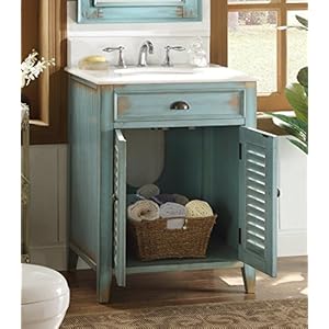 Benton collection 26 cottage look abbeville bathroom sink vanity blue model cf 28883bu  urban country home decor