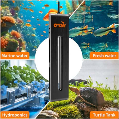 Image of azw 100W Aquarium Heater 25-45Gal Triple Auto Shutoff Safety & Memory Function | Dual Explosion-Proof Heating, Triple Safety Cutoff, LED Precise Control, Memory Function, Multi-purpose Aquarium Heater