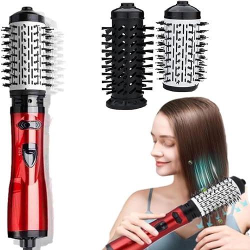 Multitudet Hair Dryer, 3-in-1 Hot Air Styler and Rotating Hair Dryer for Dry Hair Curl Hair Straighten Hair,Adjustable Temperature Multiple Gears Hair Care Brush, Hot Brush Hair Straightener