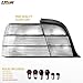 USR 92-99 E36 Coupe Tail Light – Rear Tail Lamps Set (Left + Right) Compatible with 1992-1999 BMW E36 3 Series 2 Door Coupe & Convertible 318/325/328/M3 (OE FROSTED ALL CLEAR LENS with BULBS)