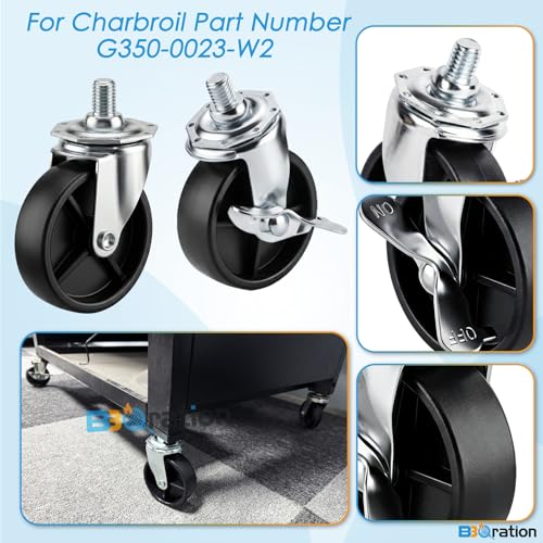 Image of G350-0024-W2, G515-0082-W1 Grill Wheels for Charbroil Performance Grill