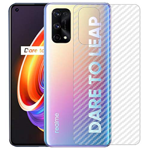 Image of Compatible with Oppo Realme X7 Back Screen Protective Film Carbon Fiber Skin Transparent Screen Guard Sticker