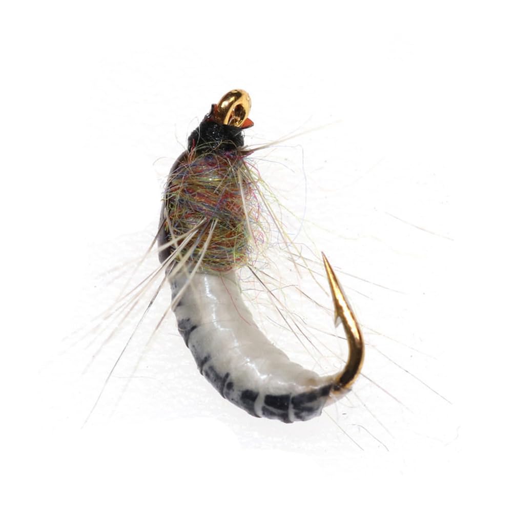 6PCS 12 Realistic Nymph Scud Fly for Trout Fishing Artificial Insect Bait Lure Fishing Tackle Durability and Fashion