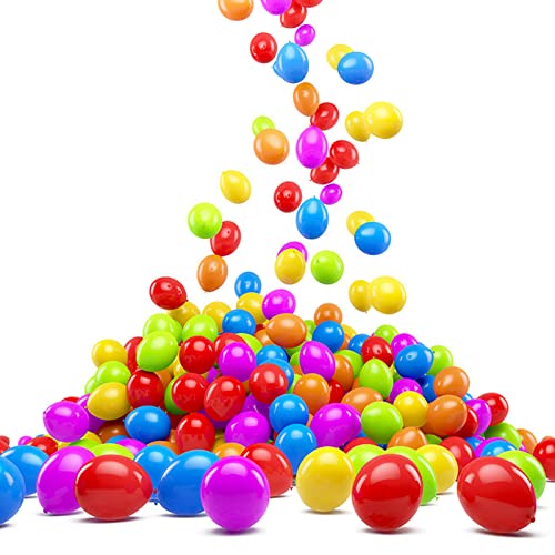 Image of ASIYUHY 100 PCS Party Balloons Assorted Colors 12 Inch Rainbow Balloons with 65FT Ribbon Thick Latex Colorful Balloon Multicolor Bright Balloons for Kids Birthday Rainbow Party Weddings Decorations