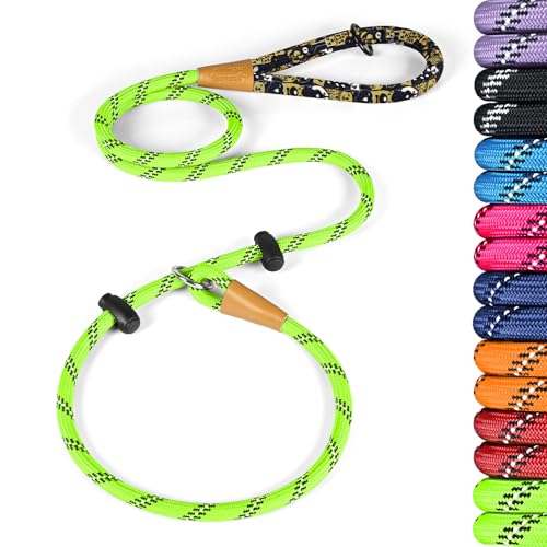 lynxking Slip Lead Dog Leash Reflective, Heavy Duty Comfortable Strong Rope for Large Medium Small...
