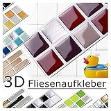 ✅ Decoración para cocina y baño ECONÓMICA Y MODERNA con adhesivos 3D con modelo de mosaico para baldosas modernas Diseña tu hogar con el adhesivo para baldosas 3D en un momento, de forma sencilla, rápida y personalizada.