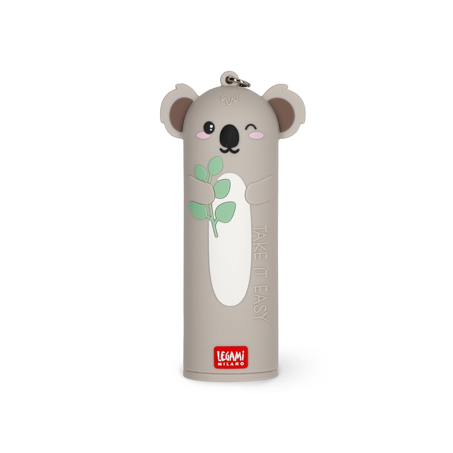 Legami - Portable Charger - My Super Power, Charges 2 Devices Simultaneously, USB Type C Cable Included, Portable Power Bank, Diameter 3.5 cm, Height 11.8 cm, Koala