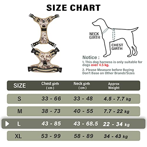 Hundegeschirr No-Pull für Kleine, Große, Mittelgroße Hunde - Weich, Atmungsaktiv, Einstellbar, Reflektierend Mit Gepolstertem Griff - Anti-Zug Brustgeschirr