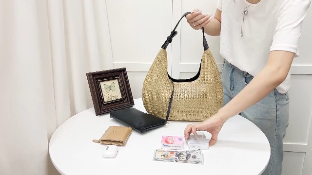 Bolso Hobo Crescent Handmade para mujer miniatura 7