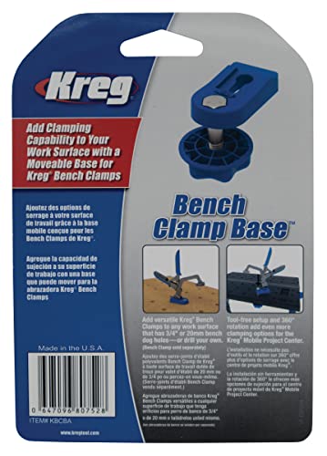 Kreg Kbcba Bench Clamp Base #TOP1
