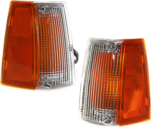 Evan Fischer Corner Light Set Compatible With 1987-1993 Mazda B2200, Fits B2600, Fits 1986-1987 Mazda B2000, Driver and Passenger Side With bulbs MA2551101 MA2550101