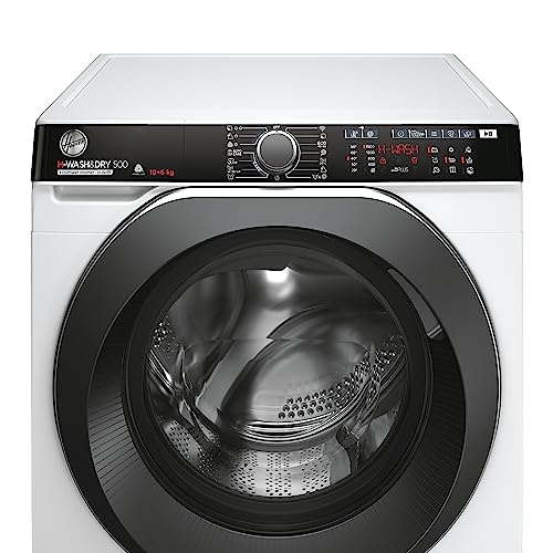 Hoover H-WASH&DRY 500 HDP 5106AMBC/1-S Waschtrockner/Energieeffizienzklasse D/A/Füllmenge Waschen 10 kg/Trocknen 6 kg / 1500 U/min. / Active Steam/BPM Inverter Motor/WiFi & Bluetooth