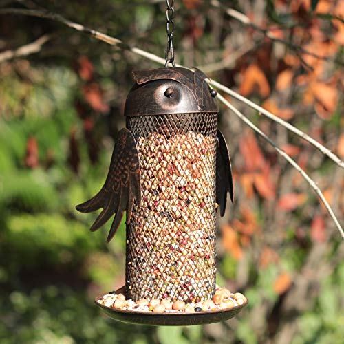 Tenforie Bird Feeder Metal Hanging Wild Birds Feeders Outdoor Garden Backyard Decorative Great For Attracting Pet Hummingbird Feeder thumb #6