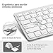 VICTSING Teclado Bluetooth Inalambrico Ultra-delgado Mini para Windows, Mac, iOS, Tablet, Android,...