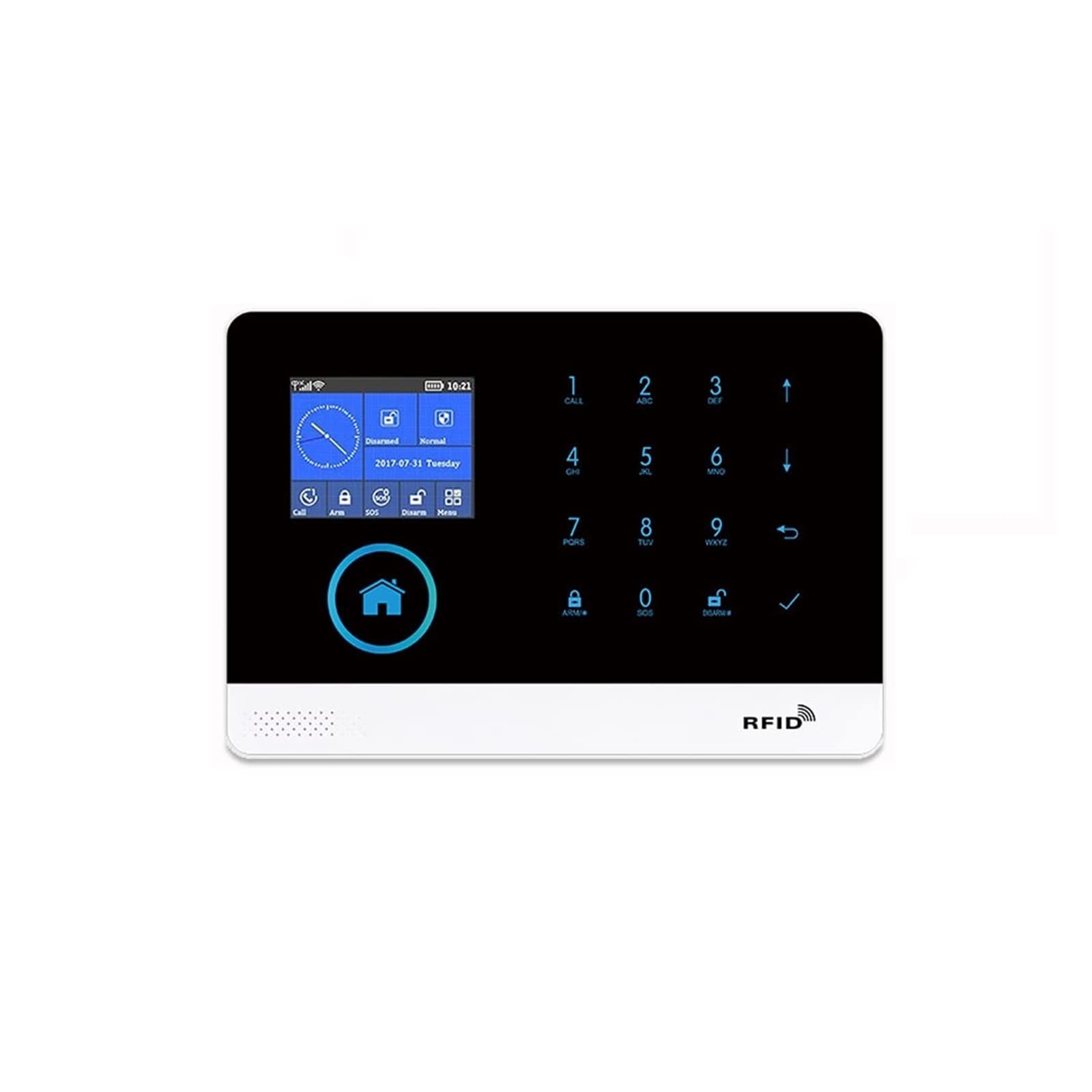 CUDTAPI Home Security Alarm System GSM Intercom Remote Control Autodial 433MHz Detectors Tuya APP(A)